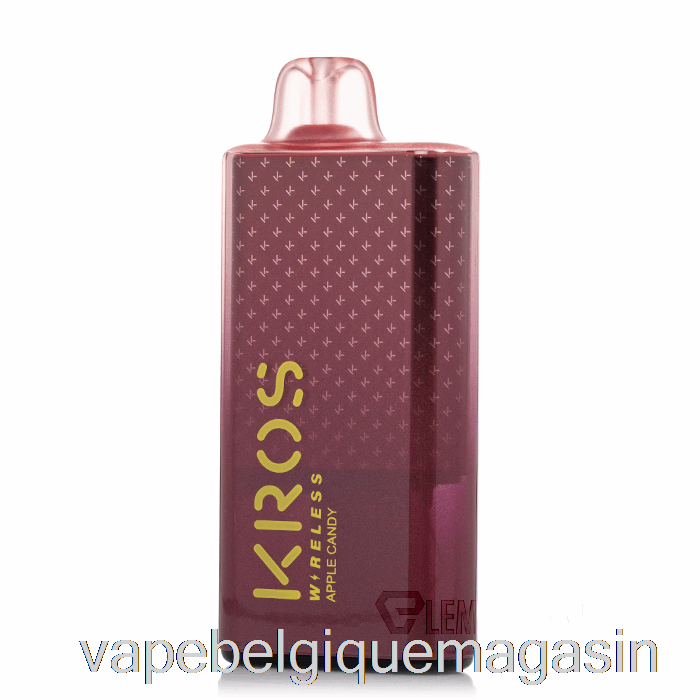 Vape Juice Kros Sans Fil 9000 Bonbons Aux Pommes Jetables